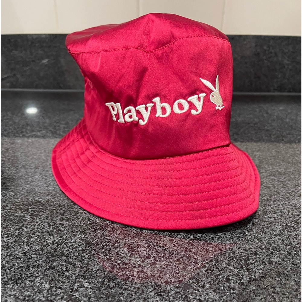 Unisex Red Playboy Bucket Hat